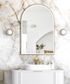 LED Archie 1200x800 Gold Metal Frame Mirror