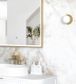 LED Archie 1200x800 Gold Metal Frame Mirror