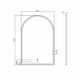 LED Archie 1200x800 Gold Metal Frame Mirror