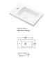 Mini Ensuite Vanity 400mm Matte White Fluted Vanity (with Basin)