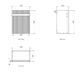 Mini Ensuite Vanity 400mm Matte White Fluted Vanity (with Basin)