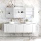 LED Newport 1800(W)x750(H) Matte White Shaving Cabinet - Premium Edition