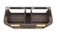 Havana 1200mm Sable Walnut Wall Hung Fluted Curve Vanity