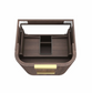 Havana 600mm Sable Walnut Wall Hung Fluted Curve Vanity
