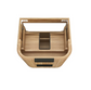 Havana 600mm Woodland Oak Wall Hung Fluted Curve Vanity