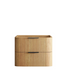 Havana 750mm Woodland Oak Wall Hung Fluted Curve Vanity