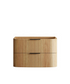Havana 900mm Woodland Oak Wall Hung Fluted Curve Vanity