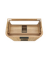 Havana 900mm Woodland Oak Wall Hung Fluted Curve Vanity