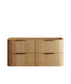 Havana 1200mm Woodland Oak Wall Hung Fluted Curve Vanity