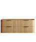 Havana 1500mm Woodland Oak Wall Hung Fluted Curve Vanity