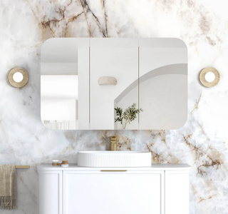 Newport 1200x750 White Shaving Cabinet