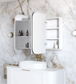 Newport 1200x750 White Shaving Cabinet