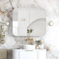 Newport 900x750 White Shaving Cabinet