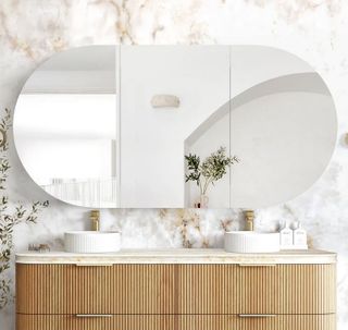 Bondi 1800x900 Woodland Oak Shaving Cabinet