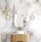 Newport 900x450 Woodland Oak Shaving Cabinet