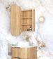 Newport 900x450 Woodland Oak Shaving Cabinet