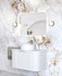 LED Newport 900(H)x600(W) Frameless Back Lit Tuffi Mirror - Install Horizontal o