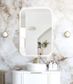 LED Newport 900(H)x600(W) Frameless Back Lit Tuffi Mirror - Install Horizontal o