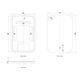 LED Newport 900(H)x600(W) Frameless Back Lit Tuffi Mirror - Install Horizontal o