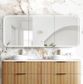 LED Newport 1800(W)x750(H) Woodland Oak Shaving Cabinet - Premium Edition