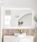 LED Newport 1200(W)x750(H) Frameless Back Lit Tuffi Mirror - Install Horizontal