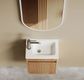 Mini Ensuite Vanity 400mm Woodland Oak Fluted Vanity