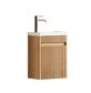 Mini Ensuite Vanity 400mm Woodland Oak Fluted Vanity