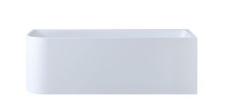 Casey 1500 Gloss White Right WITH OVERFLOW Corner Freestanding Bath 1500*725*580