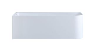 Casey 1700 Gloss White Left WITH OVERFLOW Corner Freestanding Bath 1700*730*580m