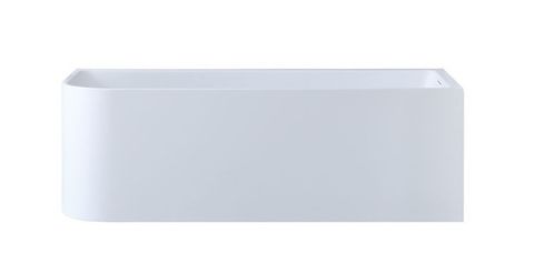 Casey 1700 Gloss White Right WITH OVERFLOW Corner Freestanding Bath 1700*730*580