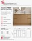 Jessica 1500 Natural OAK Vanity