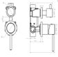 LVB Mica Shower Mixer with Diverter &ndash; 2P