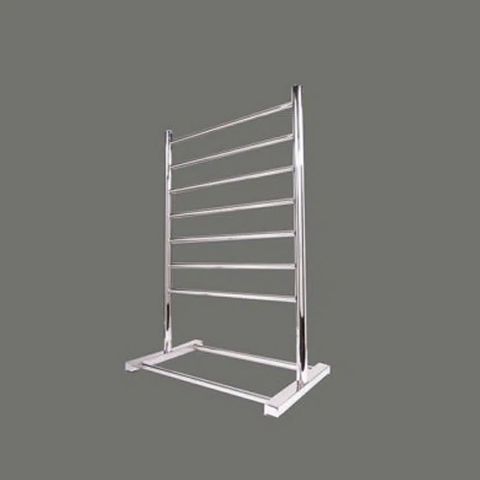 Free standing Heated Towel Rail 7 Bars Chrome