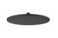 Round Brass Shower Head 300mm Electroplated Matte Black