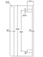 Nova Vertical Heated Towel Rail Electroplated Gun Metal 900x60 With 12V Transfor