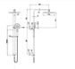 Nova Column Shower Set Electroplated Brushed Chrome