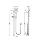 Nova Shower On Rail Electroplated Chrome