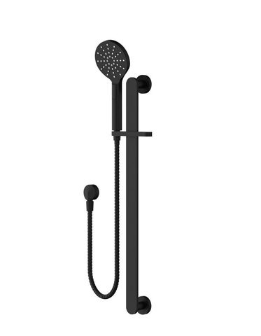 Nova Shower On Rail Electroplated Matt Black
