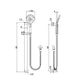 Nova Shower On Rail Pvd Brushed Bronze