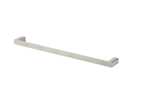 Nova Pvd Brushed Nickel Single Towel Rail 600mm
