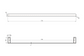 Nova Pvd Brushed Nickel Single Towel Rail 750mm