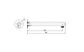 Star Electroplated Matt Black Shower Arm Straight 300mm