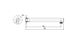 Star PVD Champagne Shower Arm Straight 300mm