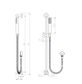 Star PVD Brushed Nickel Shower On Rail