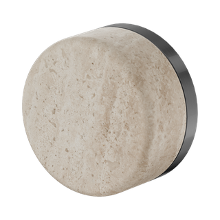 Serenity Progressive Shower Mixer With Rome Travertine Handle Gun Metal