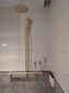 MECCA CARE 32MM T BAR GRAB RAIL AND ADJUSTABLE SHOWER SET 1100X750MM BRUSHED GOL
