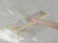 MECCA CARE 32MM GRAB RAIL WITH TOWEL HOLDER 900MM BRUSHED GOLD