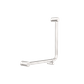 MECCA CARE 32MM AMBULANT 90 DEGREE BENT TUBE GRAB RAIL 450X450MM BRUSHED NICKEL