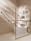 MECCA CARE DDA TOILET BACKREST BRUSHED NICKEL