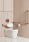 MECCA CARE DDA TOILET BACKREST BRUSHED BRONZE